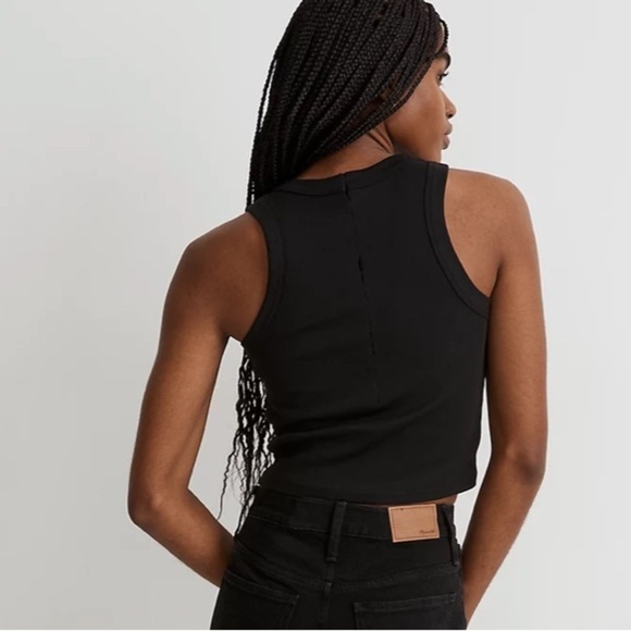 Madewell bright side tank top true black - Picture 3 of 5